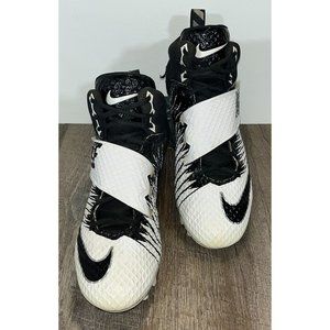 Nike Size 11.5 Men’s Cleats Black/White Lunarbeast Strike Pro TD Football Shoe